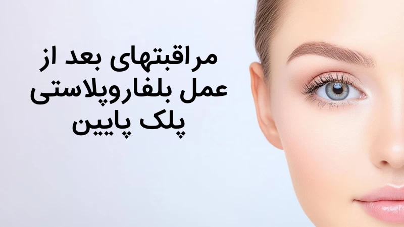 مراقبتهای بعد از عمل بلفاروپلاستی پلک پایین | ۴ نکته کلیدی